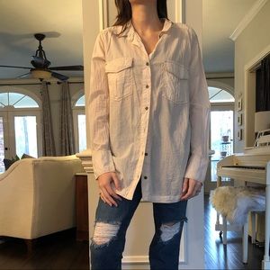Free People off white button up NEVER WORN